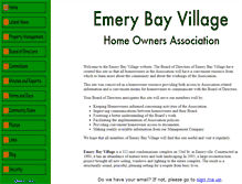 Tablet Screenshot of emerybayvillage.com